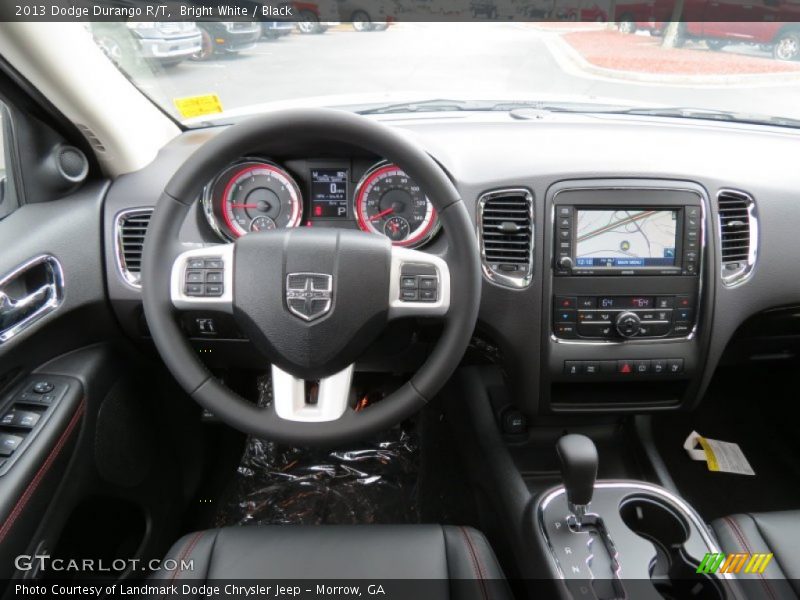 Bright White / Black 2013 Dodge Durango R/T