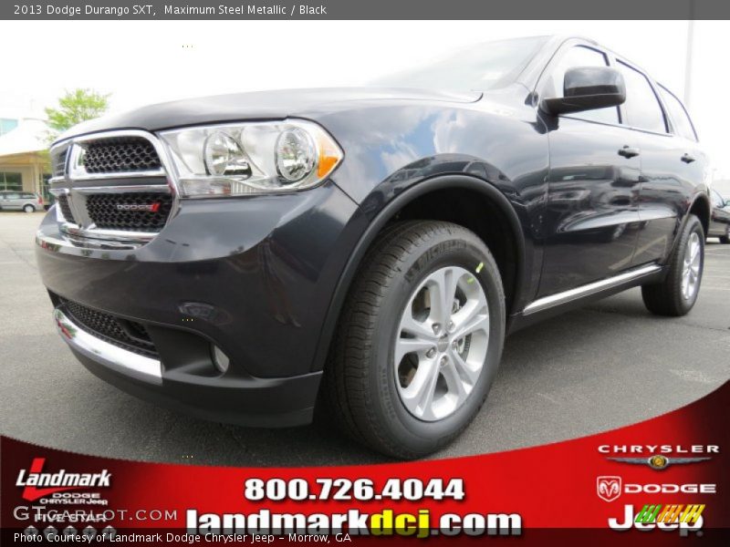 Maximum Steel Metallic / Black 2013 Dodge Durango SXT