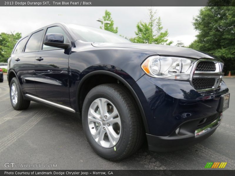 True Blue Pearl / Black 2013 Dodge Durango SXT