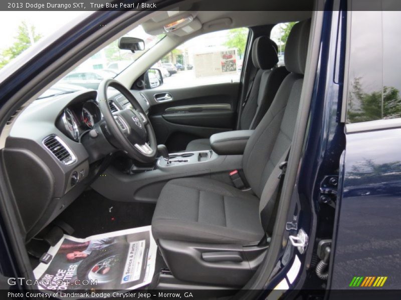 True Blue Pearl / Black 2013 Dodge Durango SXT