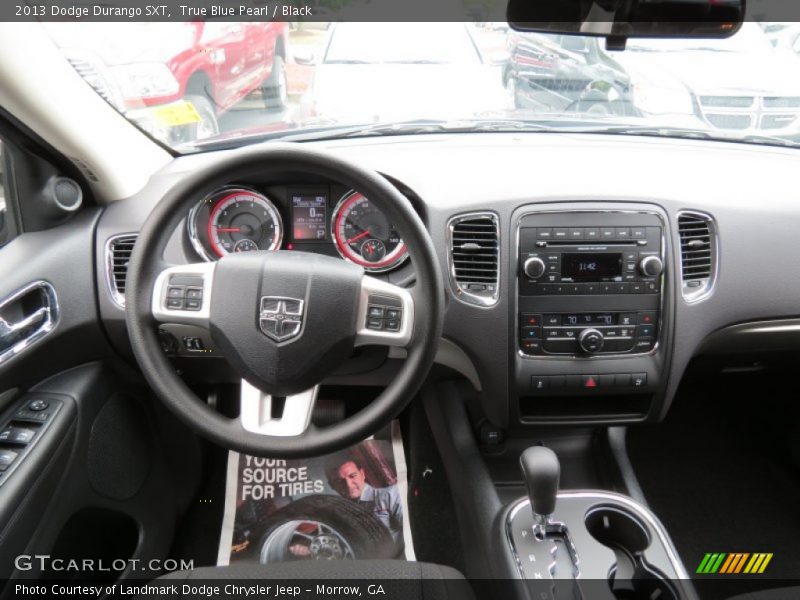 True Blue Pearl / Black 2013 Dodge Durango SXT
