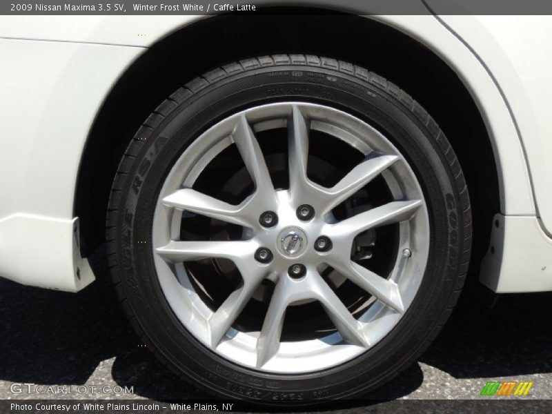 Winter Frost White / Caffe Latte 2009 Nissan Maxima 3.5 SV
