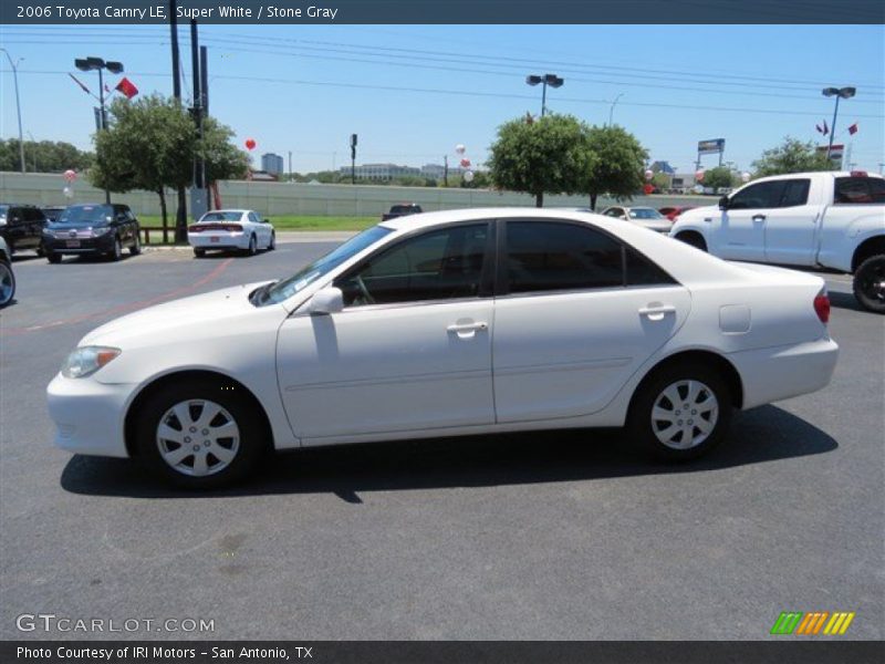 Super White / Stone Gray 2006 Toyota Camry LE