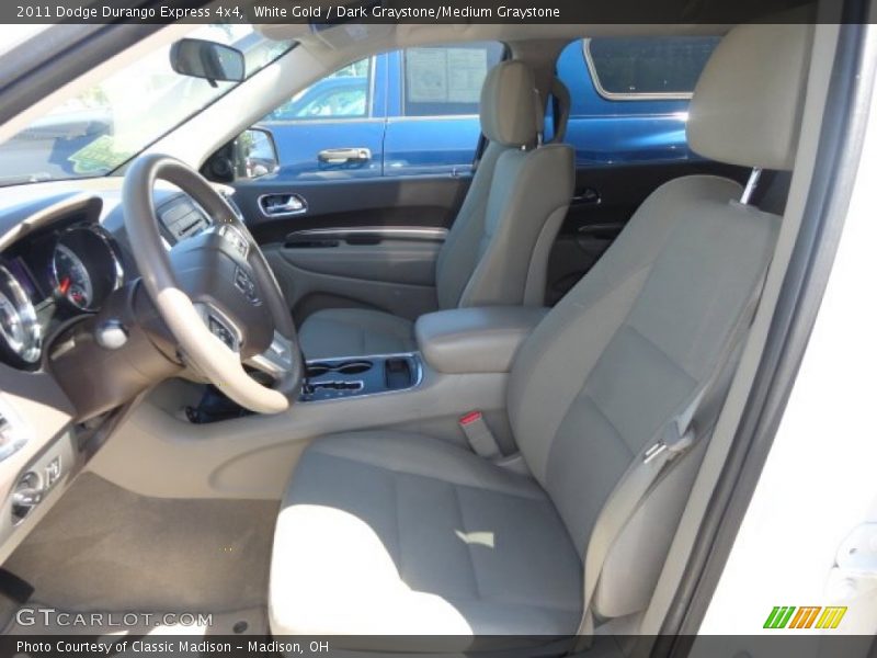 White Gold / Dark Graystone/Medium Graystone 2011 Dodge Durango Express 4x4