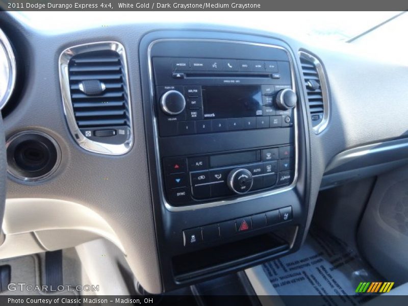 White Gold / Dark Graystone/Medium Graystone 2011 Dodge Durango Express 4x4