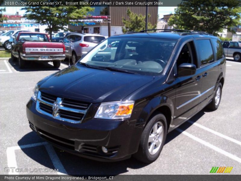 Brilliant Black Crystal Pearl / Dark Slate Gray/Light Shale 2010 Dodge Grand Caravan SXT