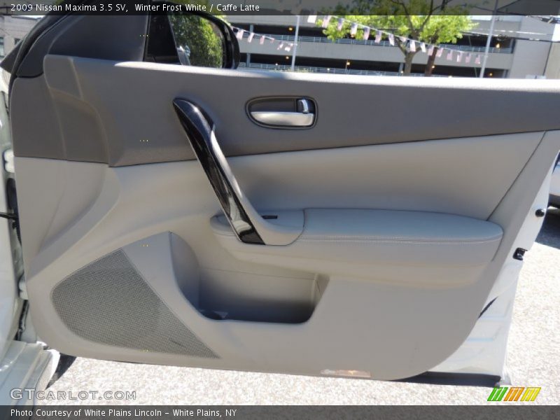 Winter Frost White / Caffe Latte 2009 Nissan Maxima 3.5 SV