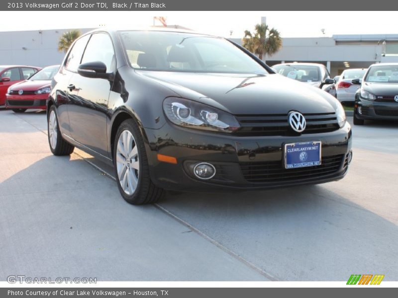 Black / Titan Black 2013 Volkswagen Golf 2 Door TDI