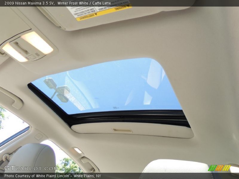 Winter Frost White / Caffe Latte 2009 Nissan Maxima 3.5 SV