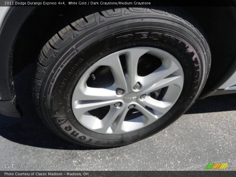 White Gold / Dark Graystone/Medium Graystone 2011 Dodge Durango Express 4x4