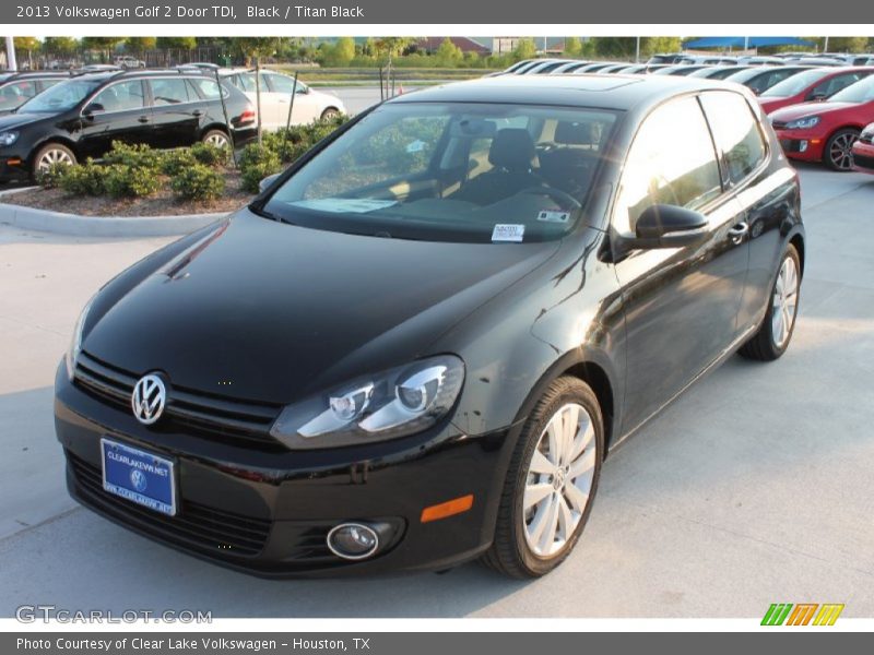 Black / Titan Black 2013 Volkswagen Golf 2 Door TDI