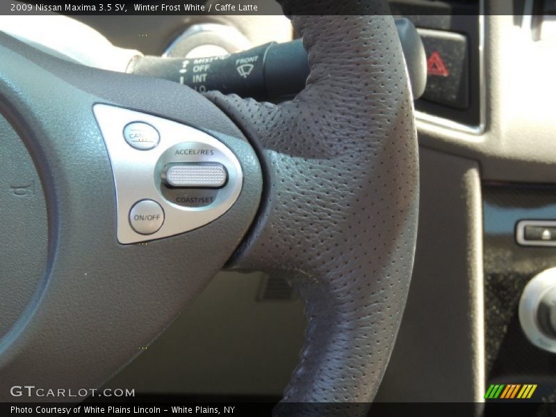 Winter Frost White / Caffe Latte 2009 Nissan Maxima 3.5 SV