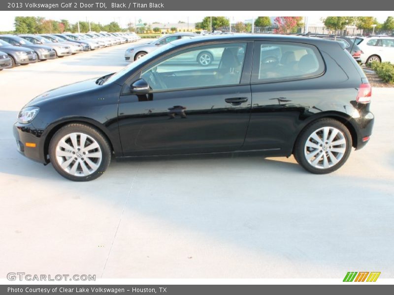 Black / Titan Black 2013 Volkswagen Golf 2 Door TDI