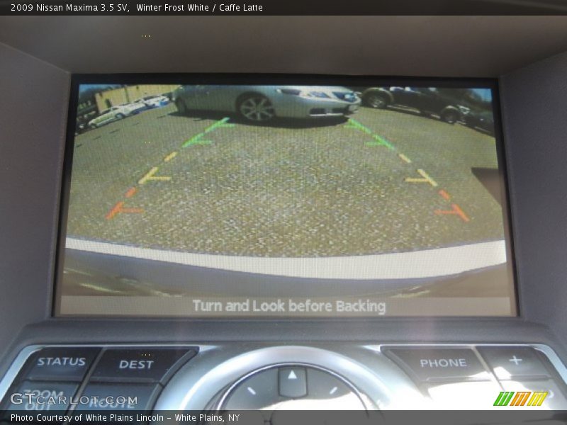 Winter Frost White / Caffe Latte 2009 Nissan Maxima 3.5 SV