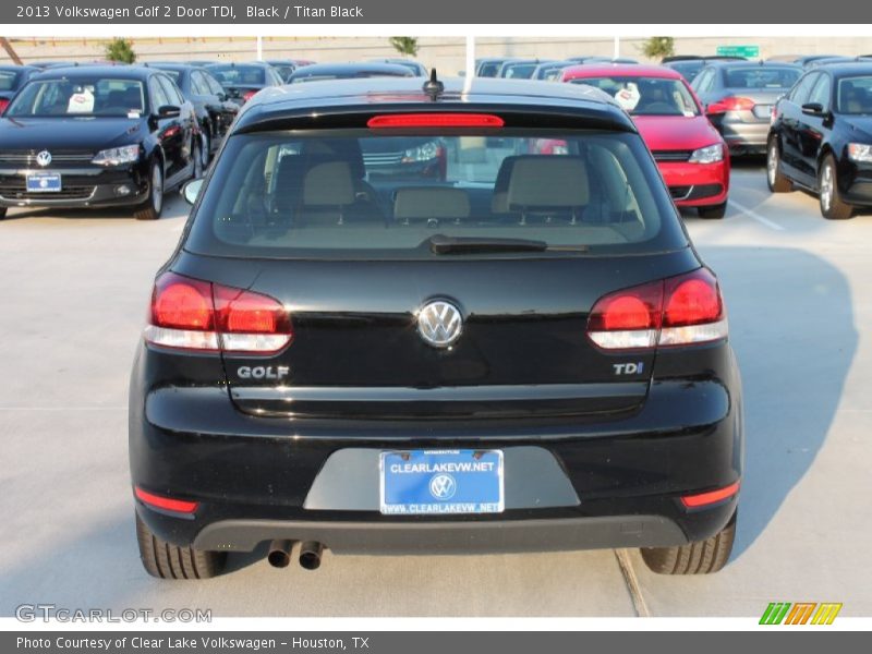 Black / Titan Black 2013 Volkswagen Golf 2 Door TDI