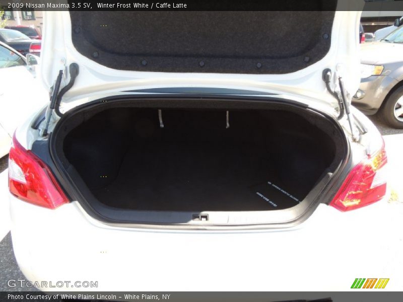 Winter Frost White / Caffe Latte 2009 Nissan Maxima 3.5 SV