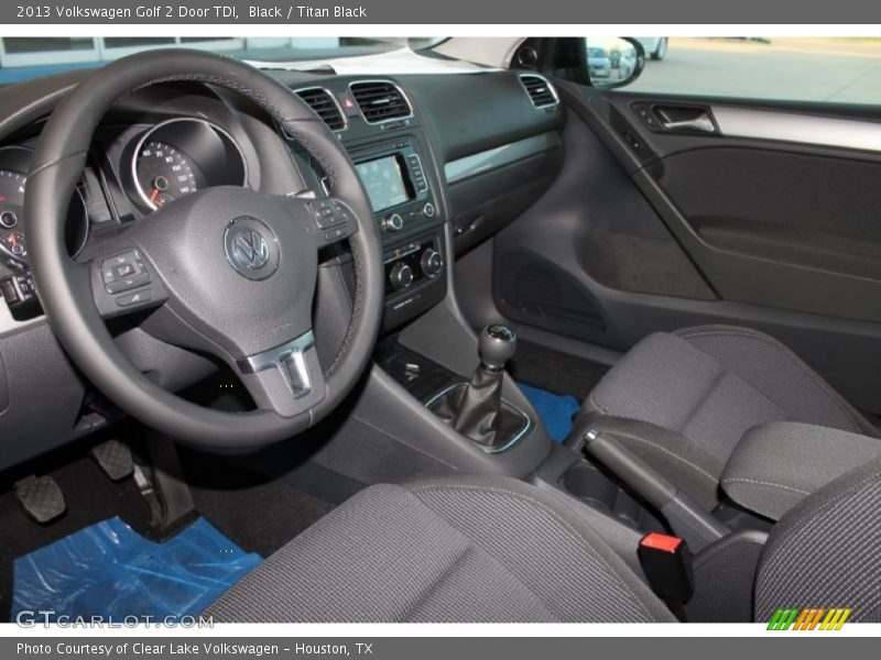 Black / Titan Black 2013 Volkswagen Golf 2 Door TDI