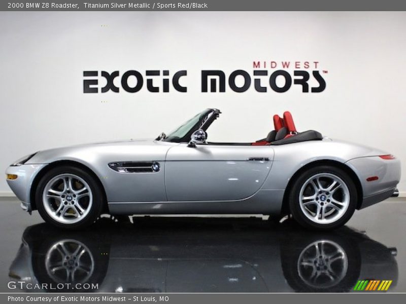 Titanium Silver Metallic / Sports Red/Black 2000 BMW Z8 Roadster