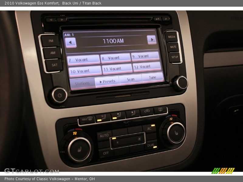Black Uni / Titan Black 2010 Volkswagen Eos Komfort