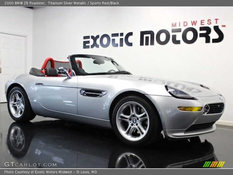 Titanium Silver Metallic / Sports Red/Black 2000 BMW Z8 Roadster