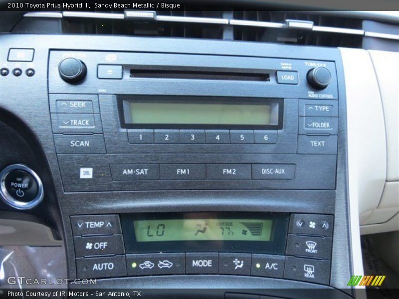 Sandy Beach Metallic / Bisque 2010 Toyota Prius Hybrid III