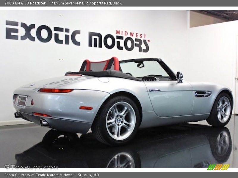 Titanium Silver Metallic / Sports Red/Black 2000 BMW Z8 Roadster