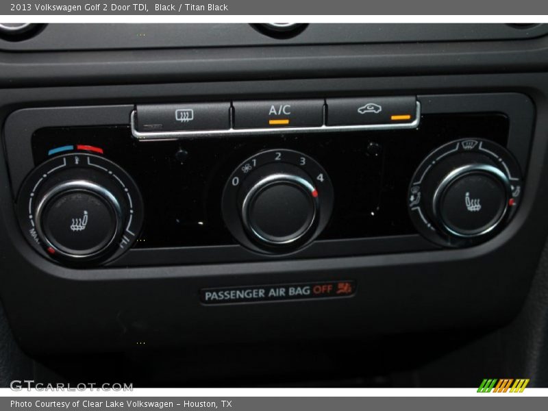 Black / Titan Black 2013 Volkswagen Golf 2 Door TDI