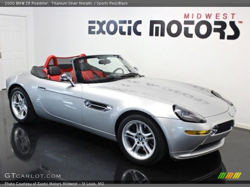 Titanium Silver Metallic / Sports Red/Black 2000 BMW Z8 Roadster