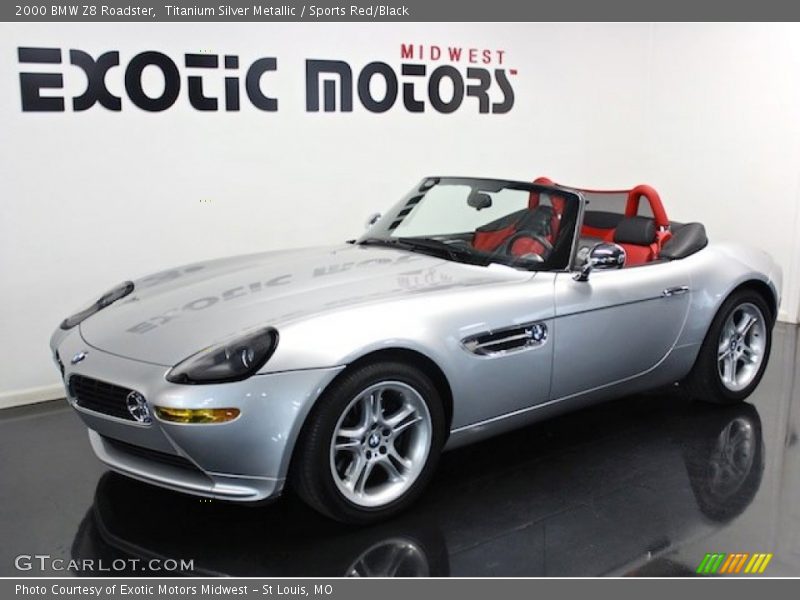 Titanium Silver Metallic / Sports Red/Black 2000 BMW Z8 Roadster