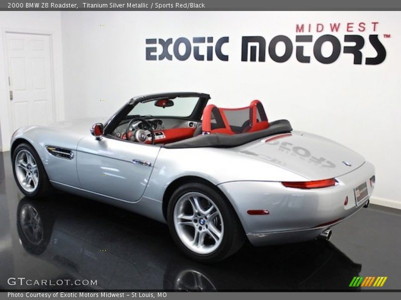 Titanium Silver Metallic / Sports Red/Black 2000 BMW Z8 Roadster
