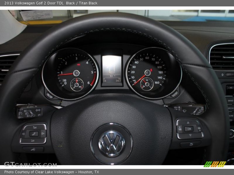 Black / Titan Black 2013 Volkswagen Golf 2 Door TDI