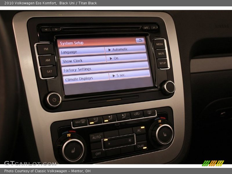Black Uni / Titan Black 2010 Volkswagen Eos Komfort