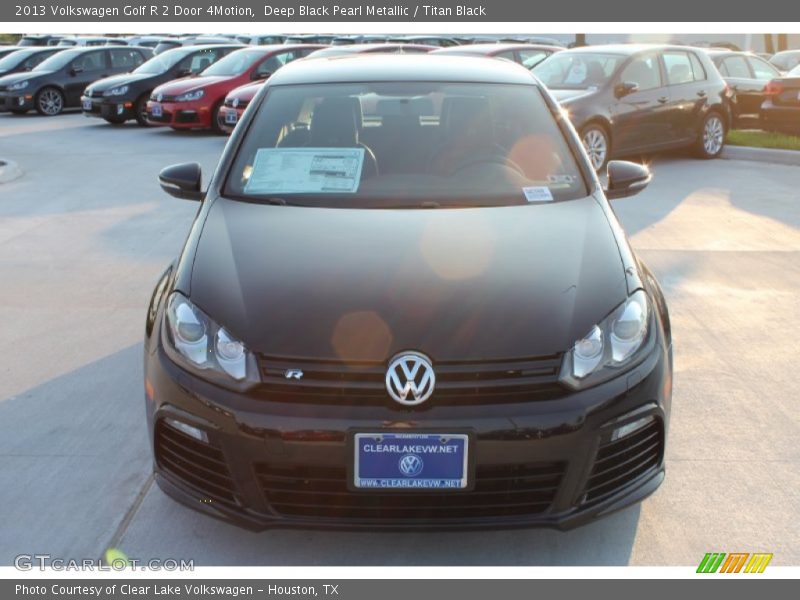 Deep Black Pearl Metallic / Titan Black 2013 Volkswagen Golf R 2 Door 4Motion