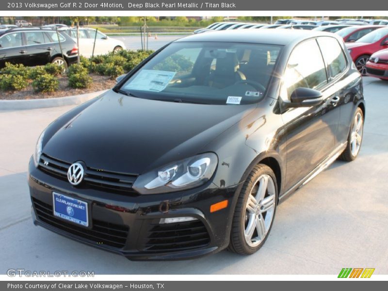 Deep Black Pearl Metallic / Titan Black 2013 Volkswagen Golf R 2 Door 4Motion