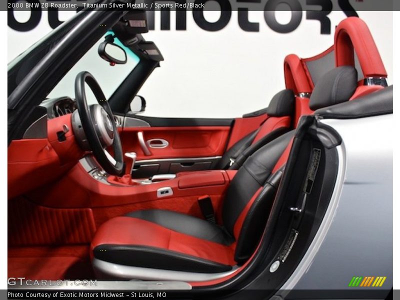 Titanium Silver Metallic / Sports Red/Black 2000 BMW Z8 Roadster