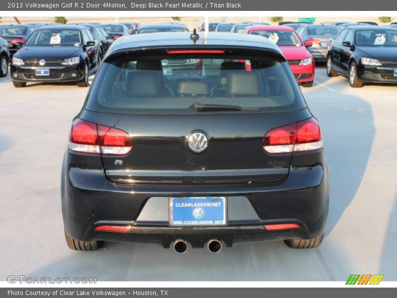 Deep Black Pearl Metallic / Titan Black 2013 Volkswagen Golf R 2 Door 4Motion
