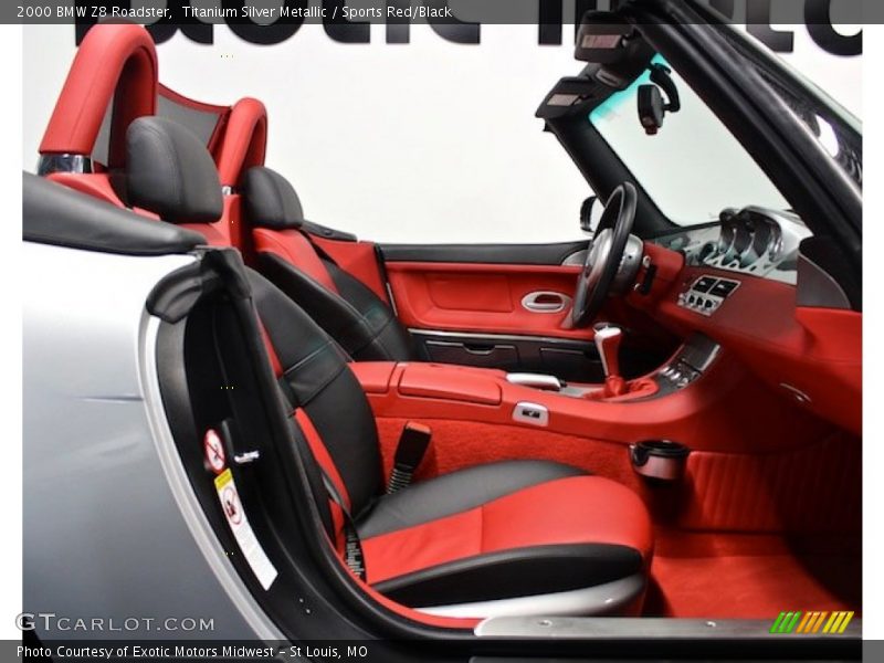 Titanium Silver Metallic / Sports Red/Black 2000 BMW Z8 Roadster