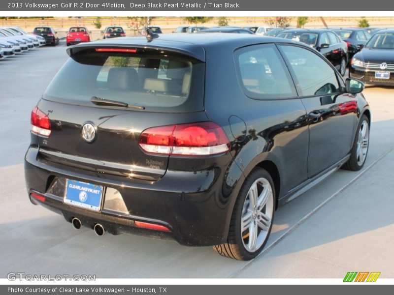 Deep Black Pearl Metallic / Titan Black 2013 Volkswagen Golf R 2 Door 4Motion