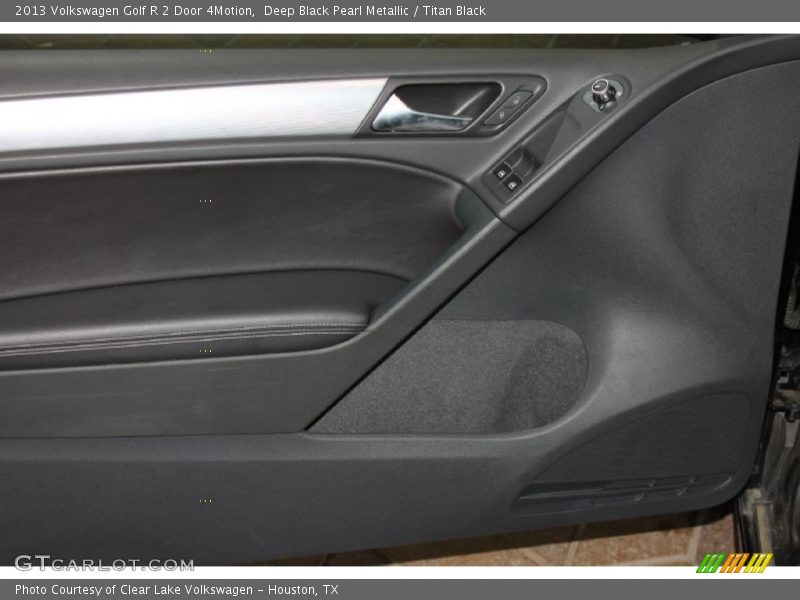 Deep Black Pearl Metallic / Titan Black 2013 Volkswagen Golf R 2 Door 4Motion