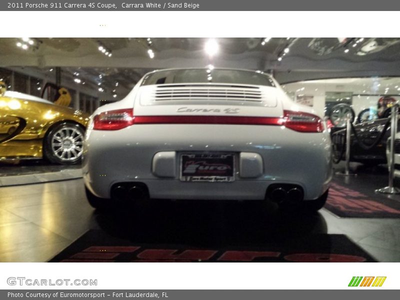 Carrara White / Sand Beige 2011 Porsche 911 Carrera 4S Coupe