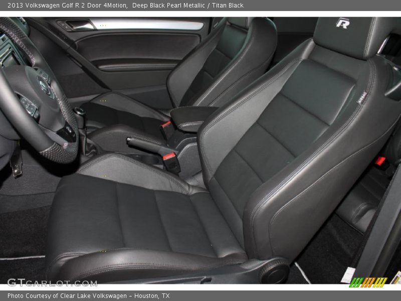 Deep Black Pearl Metallic / Titan Black 2013 Volkswagen Golf R 2 Door 4Motion