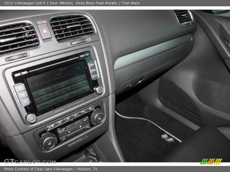 Deep Black Pearl Metallic / Titan Black 2013 Volkswagen Golf R 2 Door 4Motion