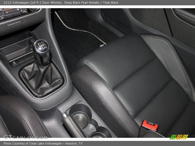 Deep Black Pearl Metallic / Titan Black 2013 Volkswagen Golf R 2 Door 4Motion
