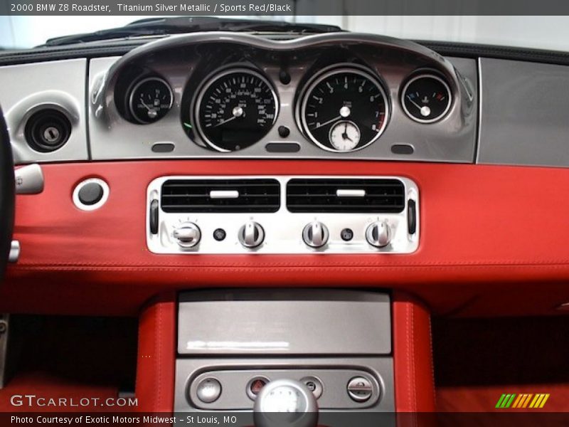 Controls of 2000 Z8 Roadster