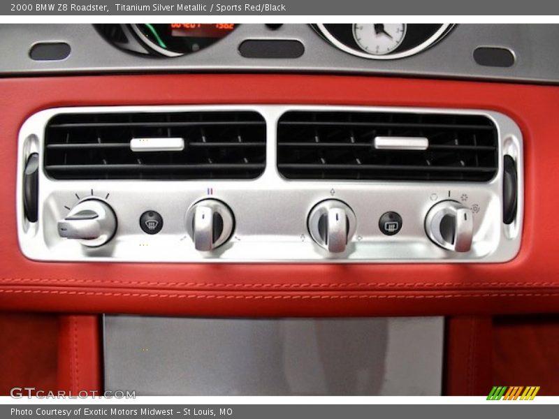 Controls of 2000 Z8 Roadster