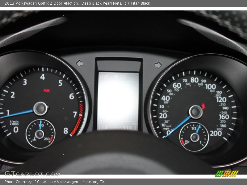 Deep Black Pearl Metallic / Titan Black 2013 Volkswagen Golf R 2 Door 4Motion