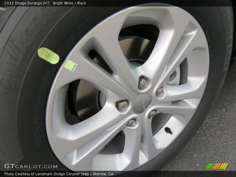 Bright White / Black 2013 Dodge Durango SXT