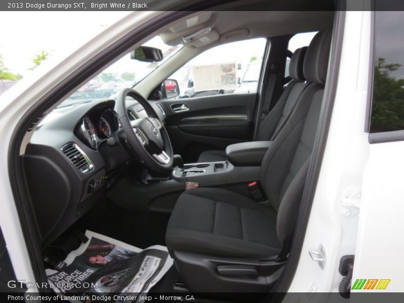 Bright White / Black 2013 Dodge Durango SXT