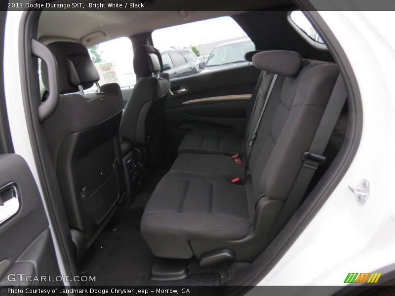 Bright White / Black 2013 Dodge Durango SXT