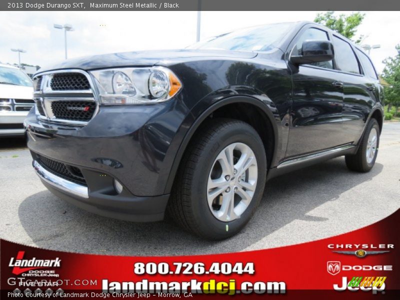 Maximum Steel Metallic / Black 2013 Dodge Durango SXT